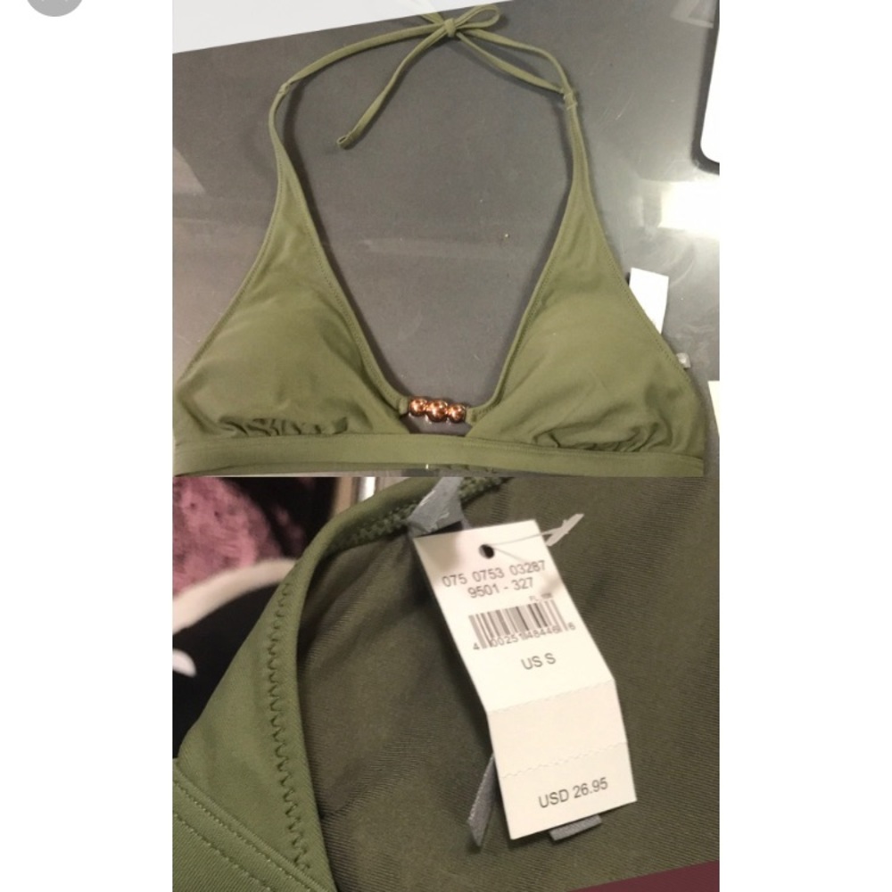 ISO-Green Aerie Bikini top in XS